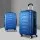 Wanderlite 2pc Luggage Trolley Travel Suitcase Set, ABS Hard Case, 20