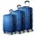 Wanderlite 3-Piece Luggage Trolley Set, ABS Hard Shell, 20