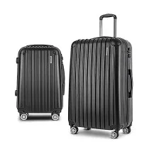 Wanderlite 2pcs Luggage Trolley Set, ABS Hard Case, 20