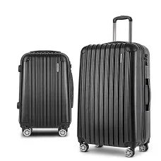 Wanderlite 2pcs Luggage Trolley Set, ABS Hard Case, 20