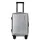 Wanderlite 20-Inch Carry-On Luggage with Front Pocket Laptop Compartment and Dual TSA Locks Silver