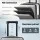 Wanderlite 20-Inch Carry-On Luggage with Front Pocket Laptop Compartment and Dual TSA Locks Silver