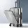 Wanderlite 20-Inch Carry-On Luggage with Front Pocket Laptop Compartment and Dual TSA Locks Silver