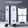 Wanderlite 2 Piece White Trunk Luggage Set 12