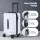 Wanderlite 2 Piece White Trunk Luggage Set 12