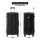 Wanderlite 28-Inch Trunk Luggage Suitcase 90L with USB and Type-C Ports, TSA Lock and 360° Spinner Wheels Black