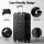 Wanderlite 28-Inch Trunk Luggage Suitcase 90L with USB and Type-C Ports, TSA Lock and 360° Spinner Wheels Black