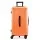 Wanderlite 28 inch Trunk Luggage 5 Wheel Spinner TSA Lock USB Type C 90L ABS Orange Suitcase Travel Gear