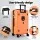 Wanderlite 28 inch Trunk Luggage 5 Wheel Spinner TSA Lock USB Type C 90L ABS Orange Suitcase Travel Gear