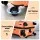 Wanderlite 28 inch Trunk Luggage 5 Wheel Spinner TSA Lock USB Type C 90L ABS Orange Suitcase Travel Gear