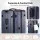 Wanderlite 32 Inch Trunk Luggage Deep Indigo ABS 130L Spinner TSA Lock USB Type‑C 5 Wheels 3/7 Split