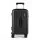 Wanderlite 20-inch Trunk Carry On Luggage 50L ABS Hard Shell Spinner TSA Lock Black Reinforced 360° Wheels 3/7 Split
