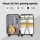 Wanderlite 20-inch Trunk Carry On Luggage 50L ABS Hard Shell Spinner TSA Lock Black Reinforced 360° Wheels 3/7 Split