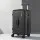 Wanderlite 20-inch Trunk Carry On Luggage 50L ABS Hard Shell Spinner TSA Lock Black Reinforced 360° Wheels 3/7 Split