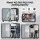 Wanderlite 4pcs Trunk Luggage Suitcase Set Black ABS, 12