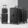 Wanderlite 4pcs Trunk Luggage Suitcase Set Black ABS, 12