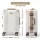 Wanderlite 20-Inch Carry On Luggage Suitcase Aluminium Frame TSA Lock Spinner Wheels White Gold