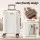Wanderlite 20-Inch Carry On Luggage Suitcase Aluminium Frame TSA Lock Spinner Wheels White Gold