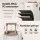 Wanderlite 20-Inch Carry On Luggage Suitcase Aluminium Frame TSA Lock Spinner Wheels White Gold
