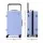 Wanderlite 28 inch Wide Handle Suitcase Light Blue Large Capacity 360° Wheels TSA Lock PC Shell Aluminium Handle
