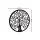 Artiss 60cm Metal Wall Art Hanging Sculpture, Round Tree of Life Leaf Design, Black Home Decor, Easy Mount