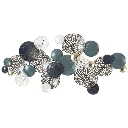Artiss 132cm Metal Wall Art Hanging Sculpture - Multicoloured Tree Design with Leaf Circles for Elegant Home Decor