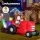 Jingle Jollys 2.6M Christmas Inflatable Santa Truck with LED Lights, Water-Resistant & UV-Resistant Polyester