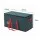 Jingle Jollys Christmas Baubles Storage Box 128 Slots with 2 Side Pockets Double Handles Zippered Green