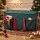 Jingle Jollys Christmas Baubles Storage Box 128 Slots with 2 Side Pockets Double Handles Zippered Green
