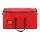 Jingle Jollys Christmas Baubles Storage Box 128 Slots, Non-Woven Fabric, Red, Zippered, 65x33x33cm, Durable Handles