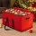Jingle Jollys Christmas Baubles Storage Box 128 Slots, Non-Woven Fabric, Red, Zippered, 65x33x33cm, Durable Handles