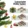 Jingle Jollys Christmas Baubles Storage Box with 64 Dividers, Oxford Fabric, 30x30x30cm, Dust-Proof, Red