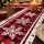 Jingle Jollys Christmas Table Runner 190cm Snowflake Plaid Linen Blend Dining Decor