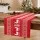 Jingle Jollys Christmas Table Runner 270cm Reindeer Snowflake Tree Pattern Red and White Polyester