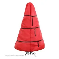Jingle Jollys Christmas Tree Storage Bag Red Oxford Fits Up to 8ft Tree, Zipper Closure, Large Capacity, Durable