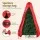 Jingle Jollys Christmas Tree Storage Bag Red Oxford Fits Up to 8ft Tree, Zipper Closure, Large Capacity, Durable