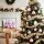 Jingle Jollys 34pc Christmas Decor Set: 20M Ribbon & 33 Shatterproof Ornaments in Pink, White, Gold for Festive Elegance