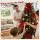 Jingle Jollys 12-Piece Red Velvet Christmas Tree Bows 12.5 x 26cm Decorations for Trees Wreaths and Garlands