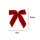 Jingle Jollys 24 Piece Red Velvet Christmas Tree Bows 9cm x 9.5cm for Wreaths Garlands and Gifts