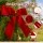 Jingle Jollys 24 Piece Red Velvet Christmas Tree Bows 9cm x 9.5cm for Wreaths Garlands and Gifts