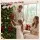 Jingle Jollys 24 Piece Red Velvet Christmas Tree Bows 9cm x 9.5cm for Wreaths Garlands and Gifts