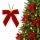 Jingle Jollys 24 Piece Red Velvet Christmas Tree Bows 9cm x 9.5cm for Wreaths Garlands and Gifts