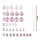 Jingle Jollys 33pcs Pink Christmas Tree Decorations Set, Shatterproof Baubles Ornaments, PVC, Festive Décor
