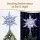 Jingle Jollys 3D Christmas Tree Topper Star with 60 LED Lights and Timer for Indoor Outdoor Decorations
