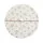 Jingle Jollys 90cm Christmas Tree Skirt with Sequin Snowflakes, Soft Polyester, Elegant Festive Decor, White