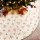 Jingle Jollys 90cm Christmas Tree Skirt with Sequin Snowflakes, Soft Polyester, Elegant Festive Decor, White