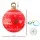 Jingle Jollys 60cm Red Christmas Inflatable Ball with LED Lights, Water-Repellent PVC, Outdoor Xmas Decoration