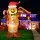 Jingle Jollys 1.5m Christmas Inflatable Gingerbread Man with LED Lights, 190T Polyester, Indoor Outdoor Decor