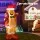 Jingle Jollys 1.5m Christmas Inflatable Gingerbread Man with LED Lights, 190T Polyester, Indoor Outdoor Decor