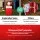 Jingle Jollys 1.8M Illuminated Christmas Inflatable Santa Pop Up, UV-Resistant Polyester, Indoor Outdoor Décor